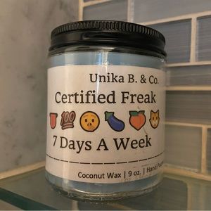 Candle: Certified Fr___k 7 Days A Week 9oz.